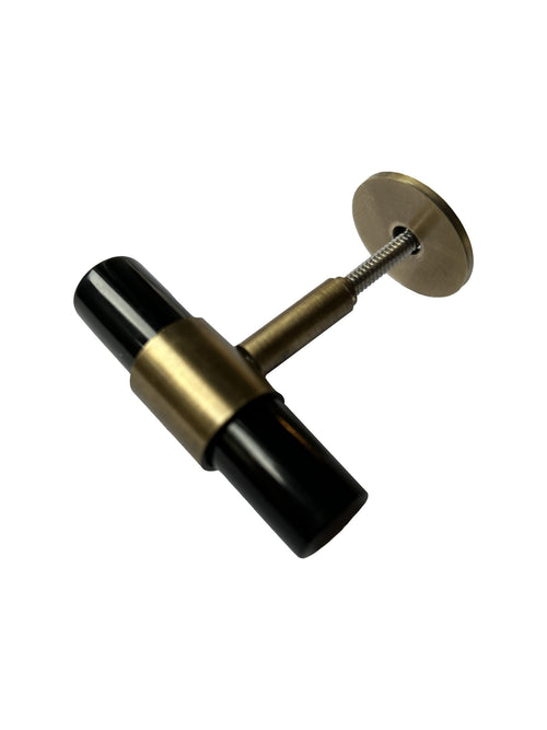 Catchii Zwarte messing kastknop - vtwonen shop