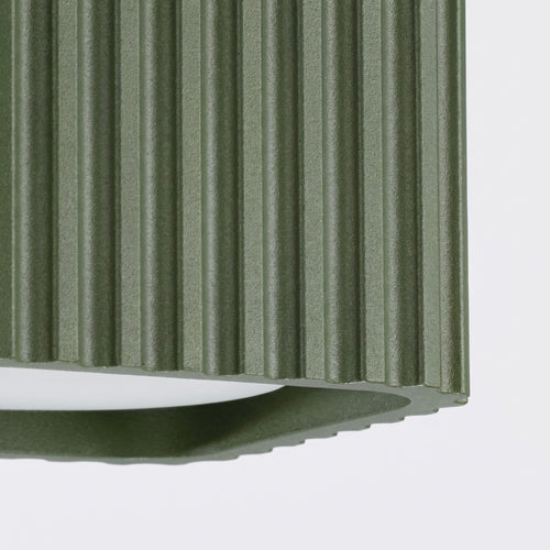 Sollux Lighting Plafondlamp RIFF 1 olijfgroen Gx53 - 10x10x6cm