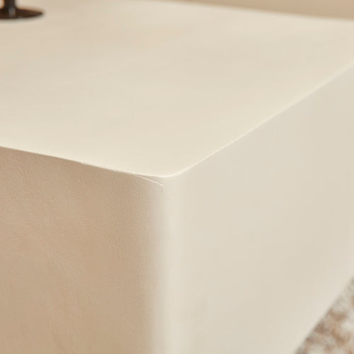 StarFurn Salontafel Saya - Vierkant Wit Hout - 50x50x45cm