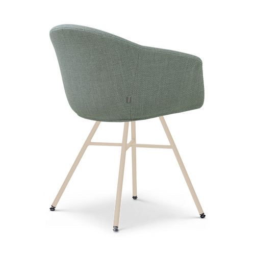 Nolon Noa-Otis eetkamerstoel saliegroen - beige onderstel