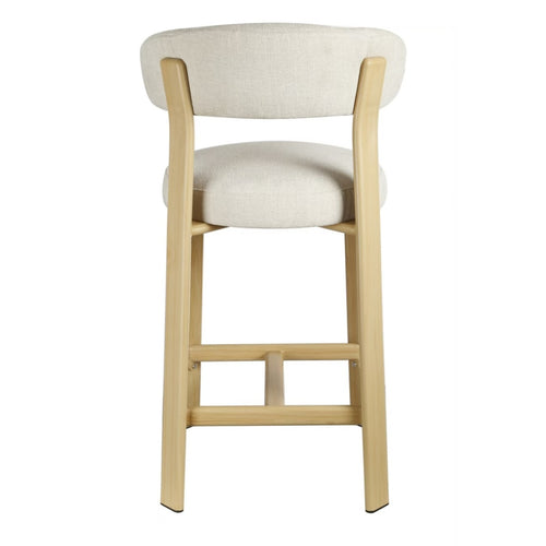 DÉJA Living Barstoel Märsta - Beige/Naturel Stof - Zithoogte 67cm - Set van 2 - vtwonen shop