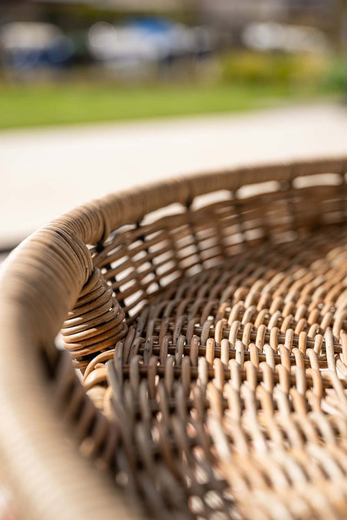 Set van 2 bijzettafels Benidorm - wicker & aluminium - binnen / buiten - vtwonen shop