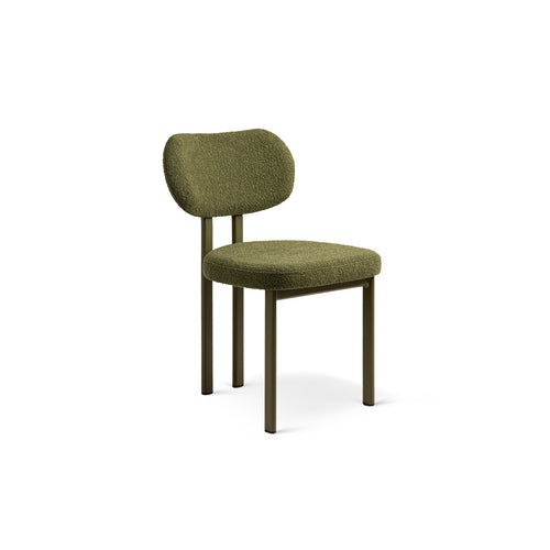 Set van 2 stoelen met gesp Sam boucle donker olijfgroen - 52x51x82cm