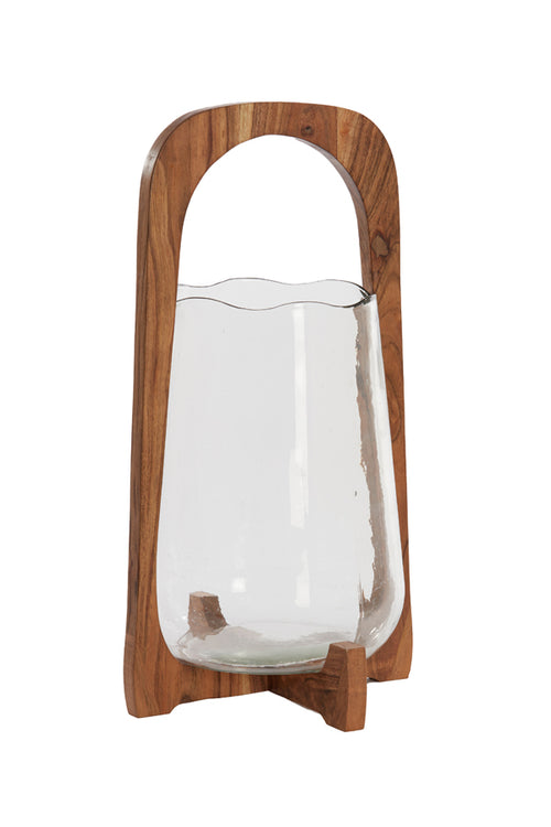Light & Living windlicht ANOSY - Ø26x48cm - bruin