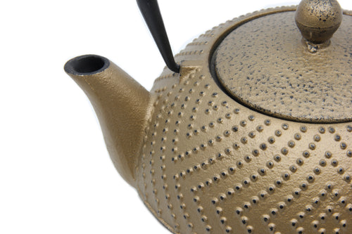 Bredemeijer - Theepot Fujian Goud 1.2L met filter - theezeef MET GRATIS KOPJES