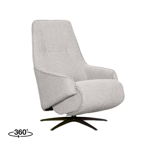 LABEL51 Fauteuil Odense Elektrisch - Naturel Bouclé - Draaibaar - vtwonen shop