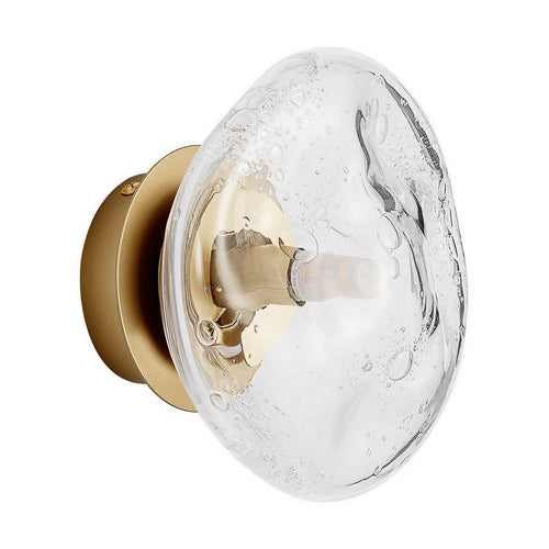 Nova Luce KING 17 cm wandlamp, messing goud, geblazen heldere LED G9 1x5W