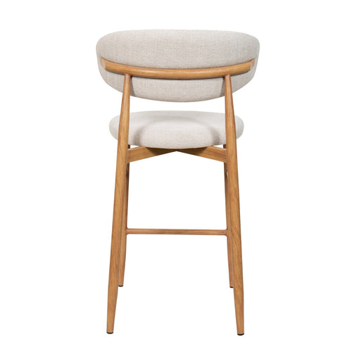 Giga Meubel Barstoel Alexia - Beige/Naturel - Zithoogte 65cm - Set van 2 - vtwonen shop