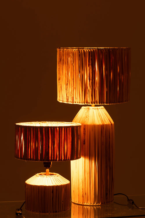 J-Line lamp Hanna Bananen Bladeren - jute - naturel
