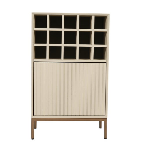 Starfurn  wijnkast Madison - beige - 35x55x90cm