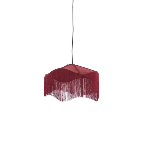 Light & Living hanglamp Tiffany - rood - Ø40cm