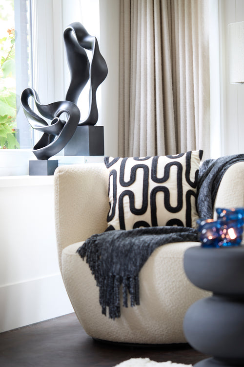 Light & Living kussen OSHAWA - 45x45cm - zwart - vtwonen shop