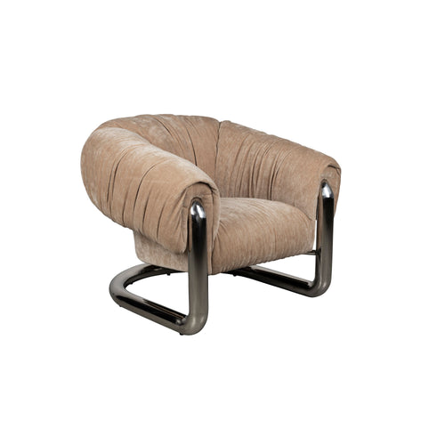 Dutchbone Marly Fauteuil Bruin/Chroom