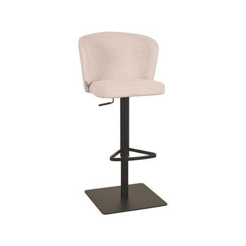 LABEL51 Barkruk Wave - Naturel Bouclé - Zithoogte 55–82cm - vtwonen shop