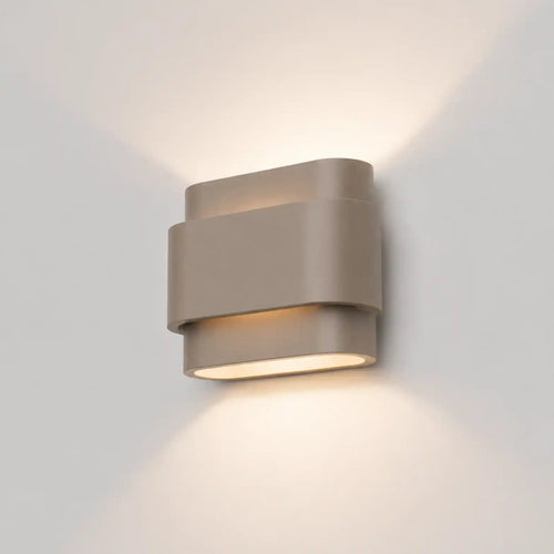 Artdelight wandlamp Metz - 2 lichts - 9  x 16   cm - champange