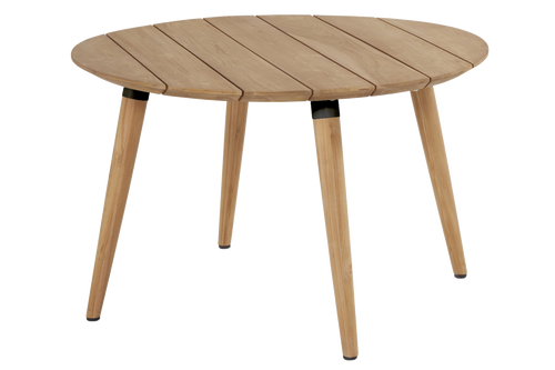Hartman Tuintafel Sophie Studio - Naturel/Zwart Teakhout - Ø120x76cm