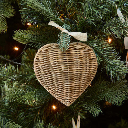 Rivièra Maison Rustic Rattan Loving Heart Ornament - Rattan Pitriet - Naturel - vtwonen shop