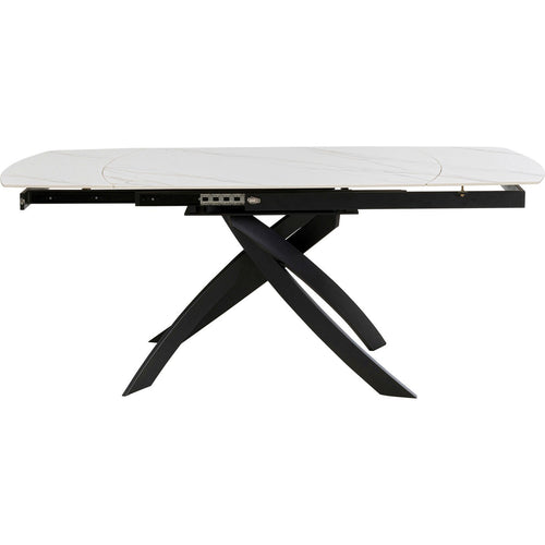 Kare Design Uitschuifbare eettafel Twist 180x90cm wit - vtwonen shop