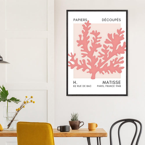 Artfulprints Poster Matisse – Aqua bloom taupe   - A4 21x29.7 cm - Taupe