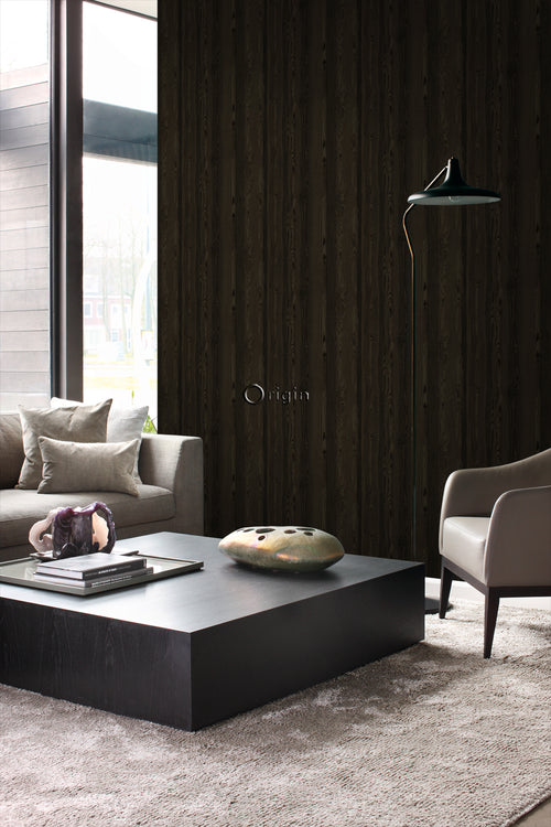 Origin Wallcoverings behang hout motief zwart - 53 cm x 10,05 m - 347526 - vtwonen shop