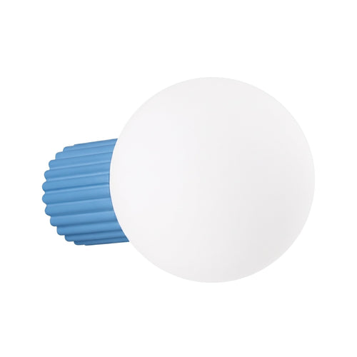 Sollux Lighting Wandlamp HALO lichtblauw IP44 - 12x17x12cm