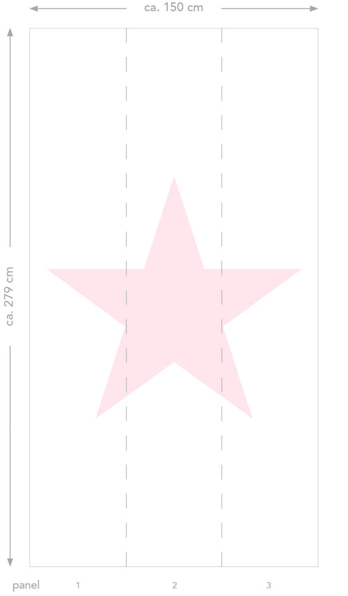 Origin Wallcoverings fotobehang sterren zacht roze - 150 x 279 cm - 357220
