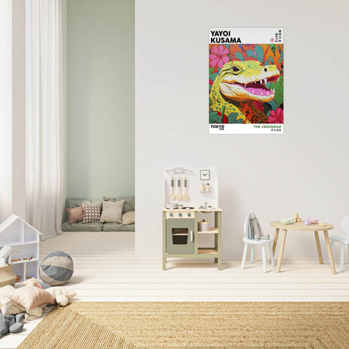 Artfulprints  Yayoi Kusama - The crocodile   poster A4 21x29.7 cm - vtwonen shop