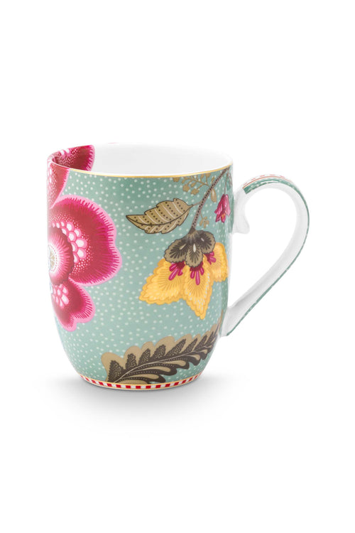 Pip Studio Mokken - Blooming Tales - Lichtblauw - 200ml - Set van 2