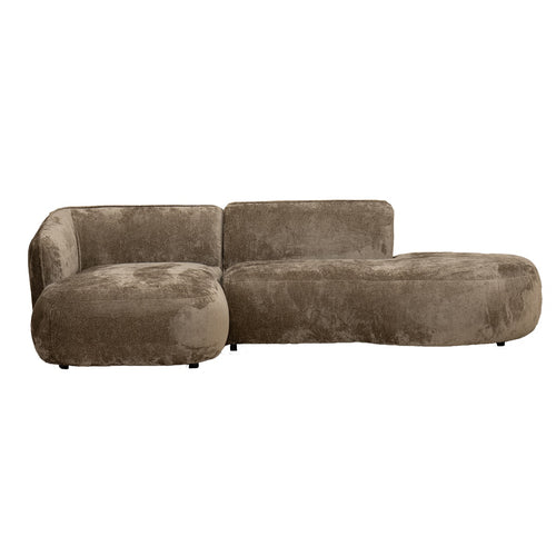 Giga Meubel Chaise Longue Bank Marseille - 2,5-Zits - Taupe