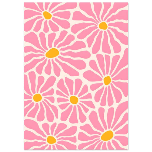 Artfulprints  Matisse - Pink flowers   poster A4 21x29.7 cm