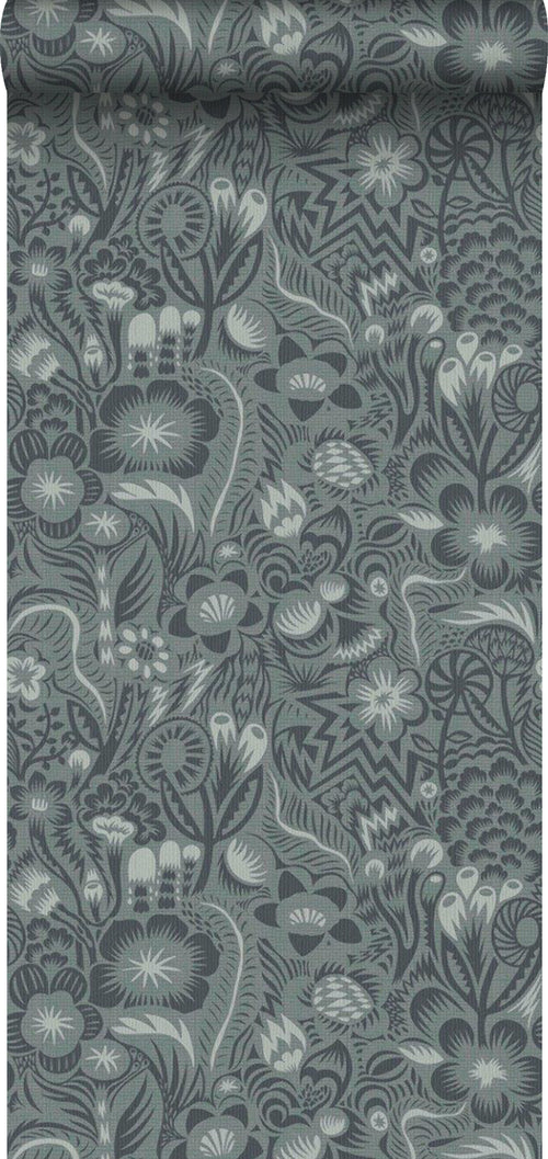 Borastapeter behang bladeren groen - 49 cm x 10.05 m - 660822 - vtwonen shop