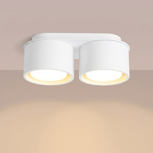 Sollux Lighting Plafondlamp MODO 2 wit Gx53 - 21x10x8cm
