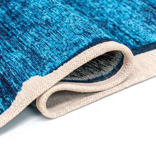 Louis De Poortere vloerkleed Diva Blue - blauw - 80x150cm