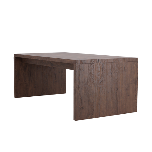 Nest living Nami Houten Eettafel Donkerbruin - 200 x 75 cm