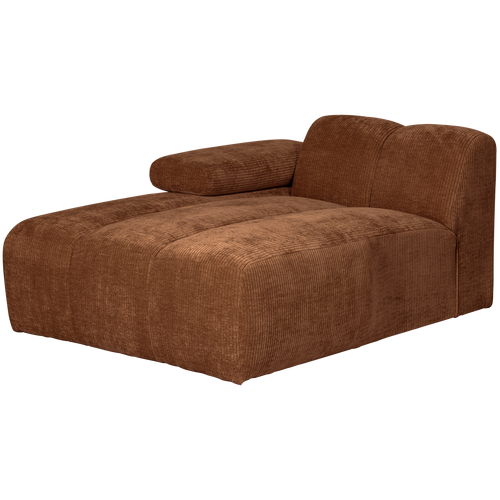 WOOOD chaise longue element links Mojo - Ribstof - Roest Bruin - vtwonen shop