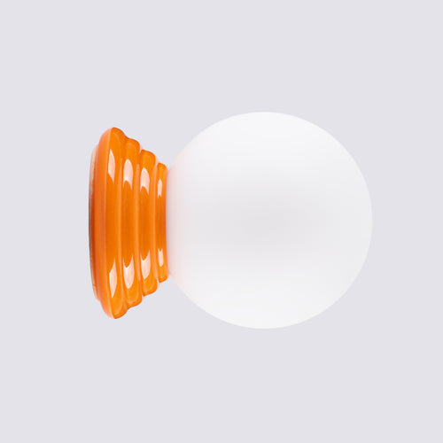 Sollux Lighting Wandlamp ZORI oranje IP44 - 12x16x12cm