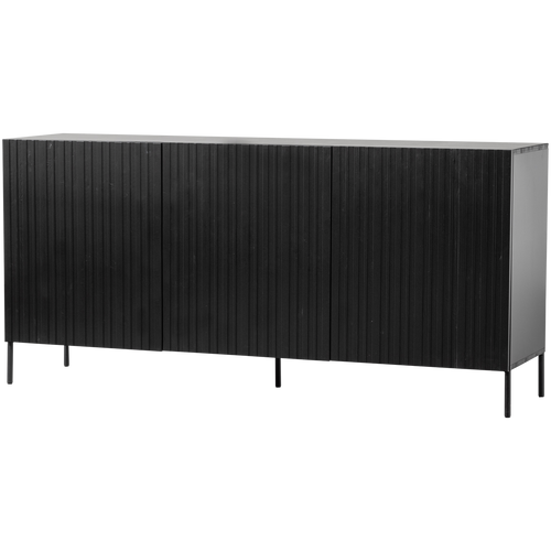 WOOOD dressoir Grand Gravure - Grenen - Zwart - 85x180x46 - vtwonen shop