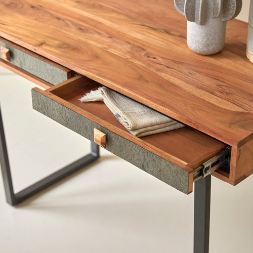 Tikamoon Bijzettafel van massief acacia - Naturel - vtwonen shop