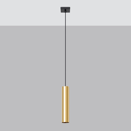 Sollux Lighting Hanglamp LAGOS 1 gepolijst goud - 8x8x100cm