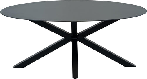 Lesli Living tuintafel Crest - zwart - 180x100x73cm