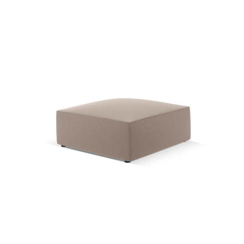 Cosmopolitan Design - Poef Siena imitatieleer lichtbruin - 93x93x40cm