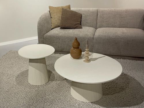 Livingfurn salontafel Patrice - 80cm - beige