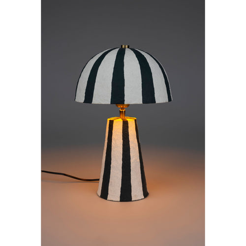 Bold Monkey Zebra Rebel Tafellamp Zwart