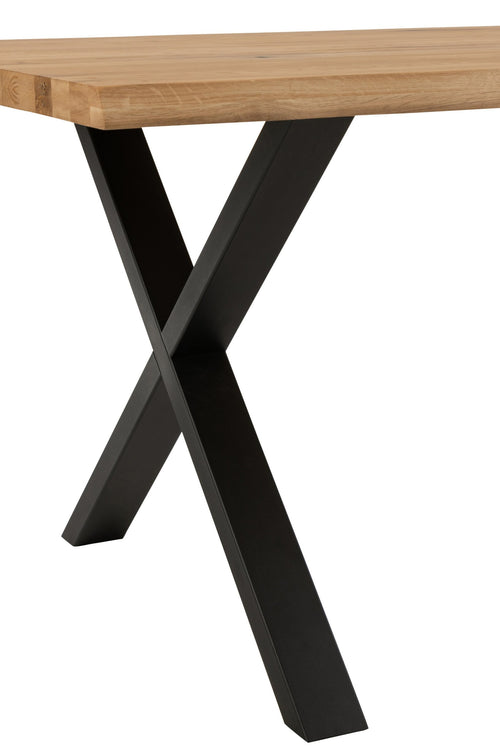 J-Line tafel Poten Kruis - staal - zwart