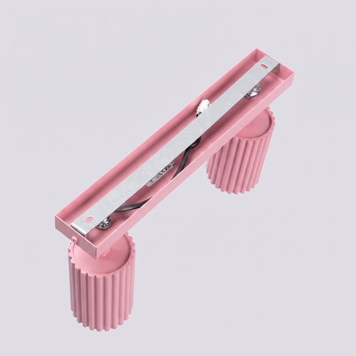 Sollux Lighting Plafondlamp KARBON 2 roze - 30x6,5x16,5cm