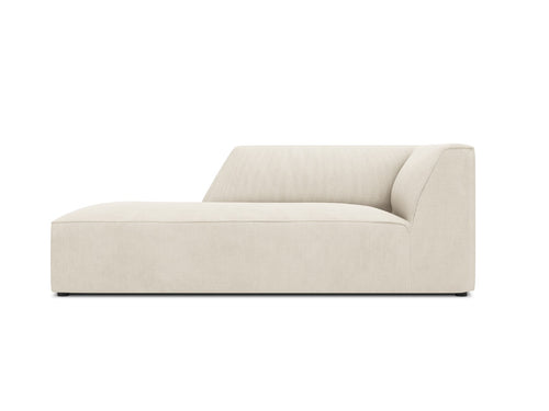 Micadoni linker meridiaan Ruby ribfluwelen, lichtbeige - 180x93x69cm