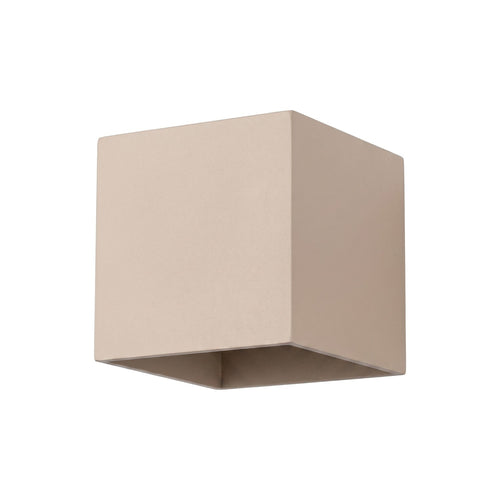 Sollux Lighting Wandlamp QUAD 1 taupe - 10x12x10cm