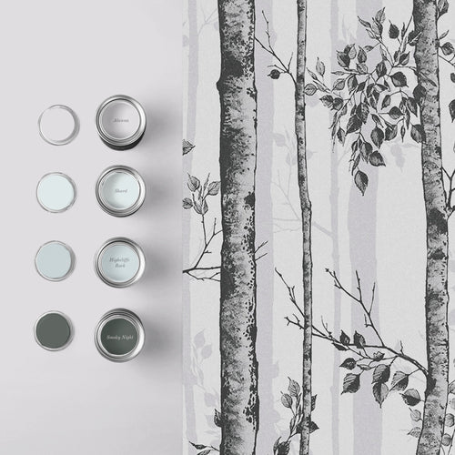 Graham & Brown Vliesbehang - Albero - Zwart/Wit - 10mx52cm - vtwonen shop