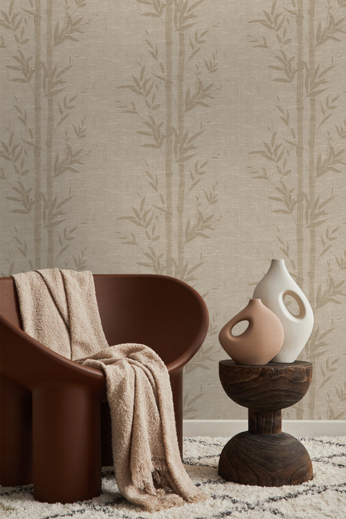 Origin Wallcoverings behang bamboe beige - 50 x 900 cm - 347926 - vtwonen shop