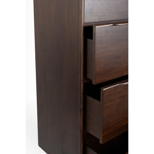 Dutchbone Elroy Ladekast Hoog 155 cm Walnootkleur Bruin